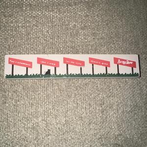 Cat's Meow 1995 Route 66 Burma Shave Sign SIGNED & DATED